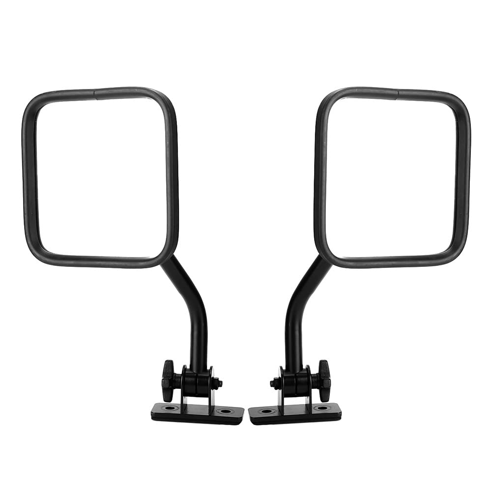 Specchietto Retrovisore Specchio Quadrato Resistente Agli Urti per JK 2007-2017, Specchietti Retrovisori Riflettenti Resistenti Alla Corrosione, Accessorio per Auto per Tutte le Condizioni