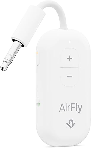 Vista 14 de Twelve South AirFly SE Adaptador de transmisor de audio inalámbrico Bluetooth para AirPods/auriculares, batería de más de 20 horas, funciona