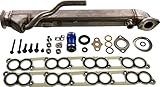 APDTY 015373 EGR Cooler Kit With Gaskets (Upgraded Stainless Straight Tube Design)