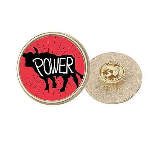 Broche ronde pour sublimer un manteau d'hiver avec sa vache noire et dorée