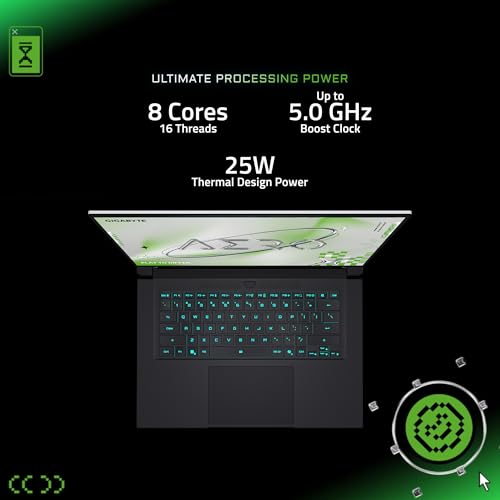 Image of GIGABYTE - AERO X16-165Hz 2560x1600 WQXGA - NVIDIA GeForce RTX 5070 - AMD Ryzen 7 AI 350-1TB SSD with 32GB DDR5 RAM - Windows 11 Home AERO X16 1WH93USC64DH