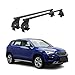 Produktbild Menabo Dachträger Grundtäger kompatibel mit Seat Ateca 2016-2020 Pre-FL Stahl 50kg Schwarz 2tlg Ohne Reling für Fahrradträger, Dachboxen, Skiträger Abschließbar