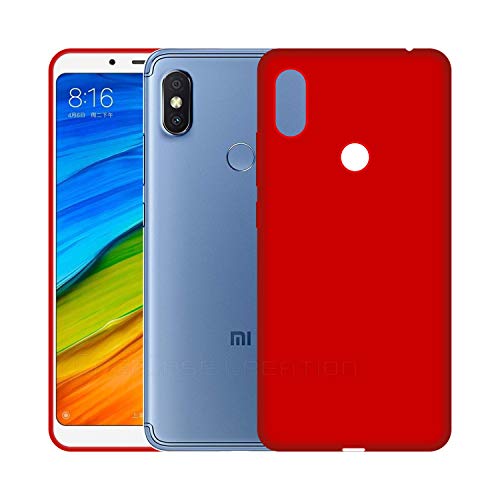 Image of Case Creation Luxurious OG Series for Redmi Note 5 Pro Case Cover,Anti-Dirty Slim Case Frosted Matte Cute Candy TPU Raised Bezel (Splash of Color) Back Cover for Xiaomi Redmi Note5 Pro - Glamour Red