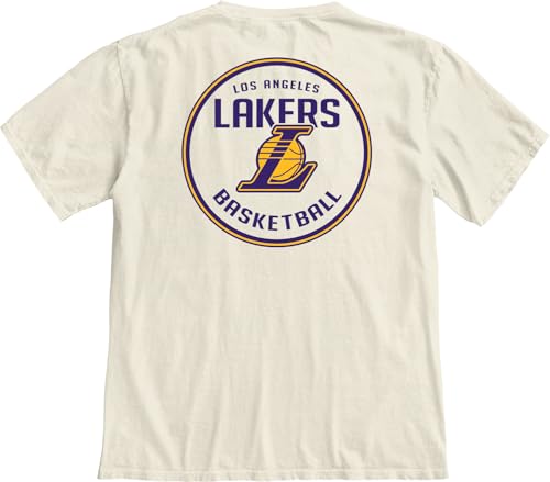 Image of Blue 84 NBA Unisex-Adult NBA Officially Licensed T-Shirt Ringspun Front /Back Ivory