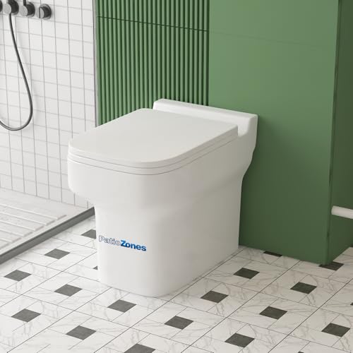 600W Compact Macerating Toilet, One Piece Upflush Toilet with Built-in Macerartor Pump for Basement Small Space/Attic/Under Stair Bathroom, Remote Control, Dual Flush, 4/5HP