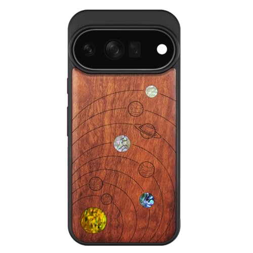 Étui Pixel 11 Pro XL antichoc en bois et nacre pour protéger avec style