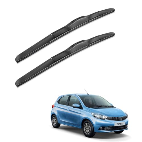 Image of Oshotto Frameless (O.E.M Type) Wiper Blades Compatible with Tata Tiago (22 inch / 16 inch)