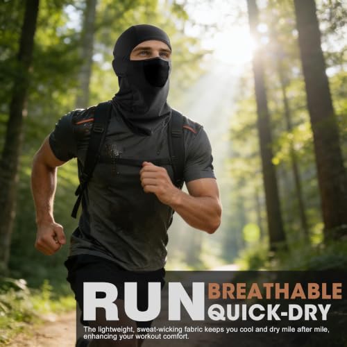 Image of WTACTFUL Breathable Balaclava Face Mask Men, Summer UPF 50+ Sun Protection