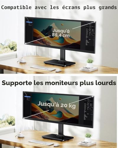 Support écran PC réglable sur 5 hauteurs pour soulager les cervicales - 2