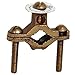 Morris Products Direct Burial Copper Ground Pipe Clamps ? Tubing, Ground Rods ? 2-10 Wire Range, 2-Pack, 1-1/4?- 2? Water Pipe Range / 5/16-18 Thread (90630)