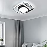 【Material de alta calidad】:Plafón LED geometría cuadrada hecho de metal, hierro y acrílico de alta calidad. Fácil de limpiar, transmisión de luz, buena disipación de calor, 50.000 horas de vida útil.