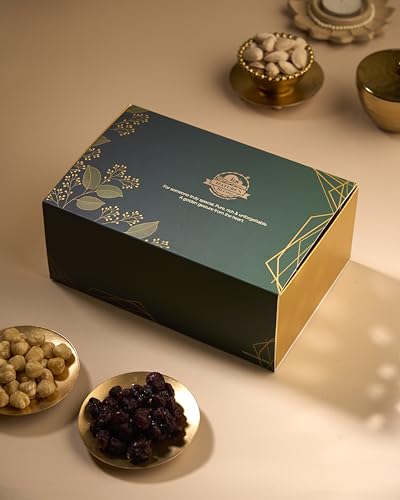 Image of Nature's Blend Essential Dry Fruits Selected Gift Set | Festive New| Badam Kaju Kishmish | Pack of 3 x 300g Jars | Healthy Gifting for all occassion | Almond, Cashew, Raisins | Perfect Corporate & Festive Dry Fruit Gift Hampers | Perfect Corporate Gift Hamper