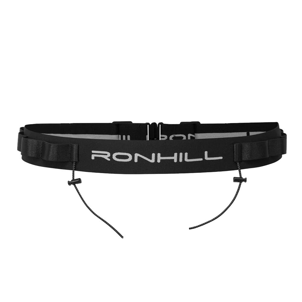 Ronhill Running, Race Number Belt, All Black, O/S