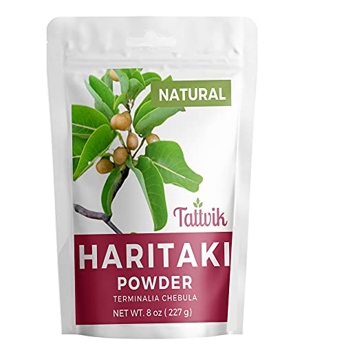 Tattvik Natural Haritaki Powder (Terminalia Chebula) 227g | 0.5 LB | 8 oz Natural Haritaki Powder Supports in Digestion,Detoxification & Skin Rejuvenation.