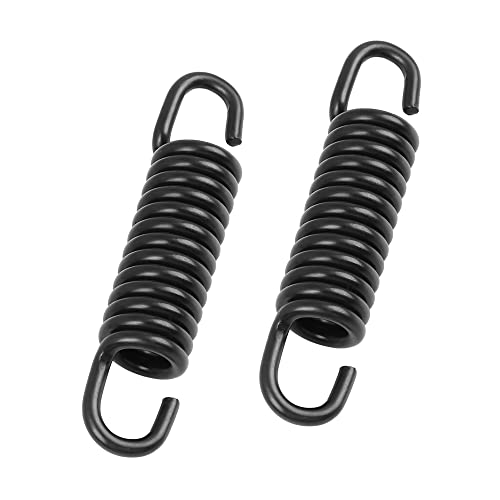 A ABSOPRO Muelle Para Caballete para Moto Soporte Caballetes Soporte Resorte para JOG50 Negro (Juego de 2)