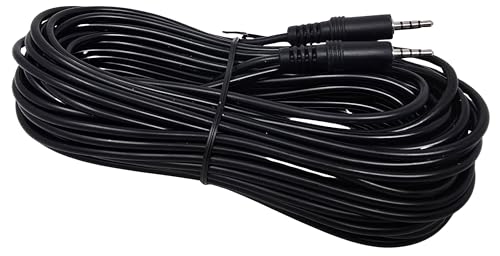 Cable Auxiliar TRRS Jack 3.5mm Macho a Macho 50 pies miniatura 3