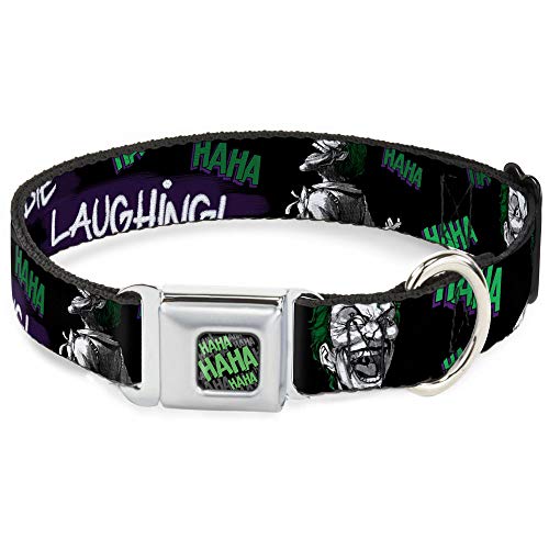 Collier empilé pour chien Buckle-Down JKK-Haha noir gris vert taille L
