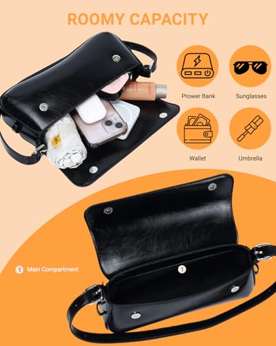 Image of Herald Small Shoulder Bag for Women, Hobo Clutch Handbag
