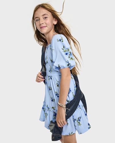 Image of The Children's Place girls Floral Smocked Babydoll Dress