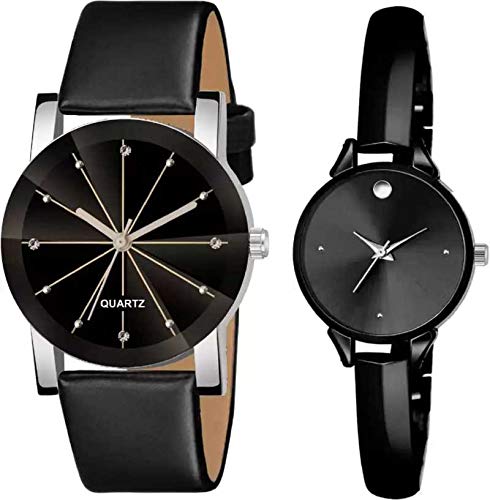ZUPERIA Black Strap and Chain Analogue Combo Watches for Women (B0847M8KPN) Amazon Price History, Amazon Price Tracker