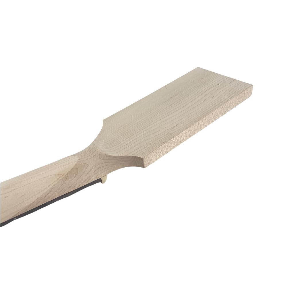 Szeroki 12-strunowy gryf gitarowy klon palisander podstrunnica, 24 progi, 63 cm duża główka w kształcie wiosła, zamiennik, prawa ręka, śruba na pięcie (jedna)