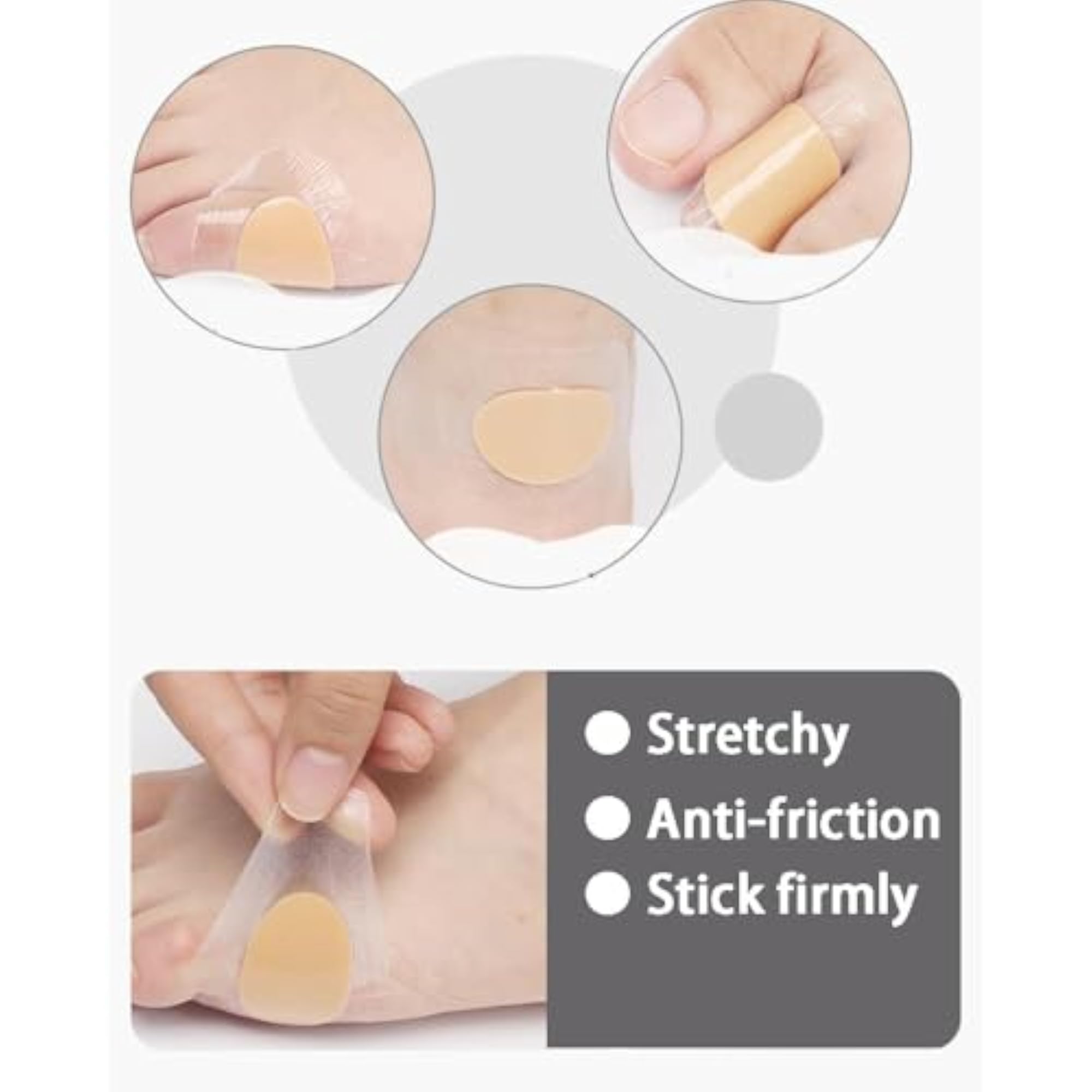 Heel & Foot Care Bandages for Pain Relief, 40Pcs Pack