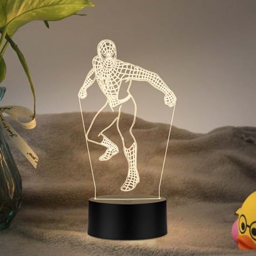The Spiderman786 3D Illusion Acrylic LED Night Lamp | Warm White ...