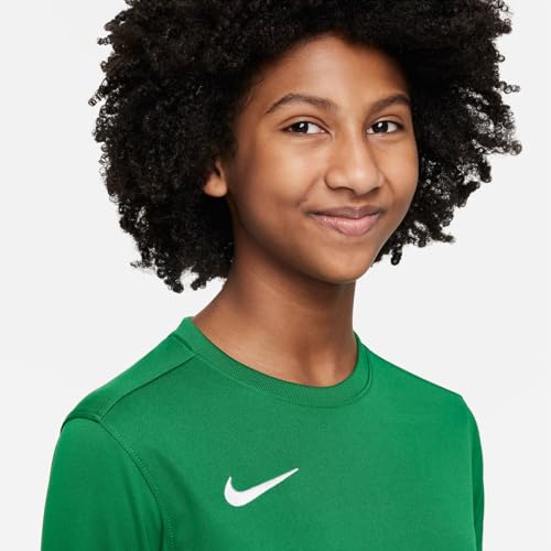 Nike Unisex Niños Camiseta de Manga Larga Nk Df Park VII, Verde Pino y Blanco, BV6740-302, S