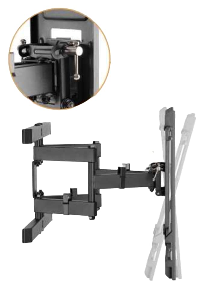 Image of ELG Full Motion TV Wall Mount for 50-90 inch TV,Holds up to 60Kgs,6-Way Swivel Tilt Cantilever| Boost Viewing with LED /LCD /Plasma|Sleek Modern Look! Fits 16 inch Wood Studs,VESA 800x400, A02V8N