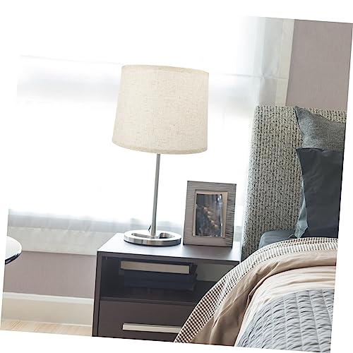 Image of Cabilock Elegant Linen Lampshade Small Lamp Shades Drum Lampshades for Modern Lamps