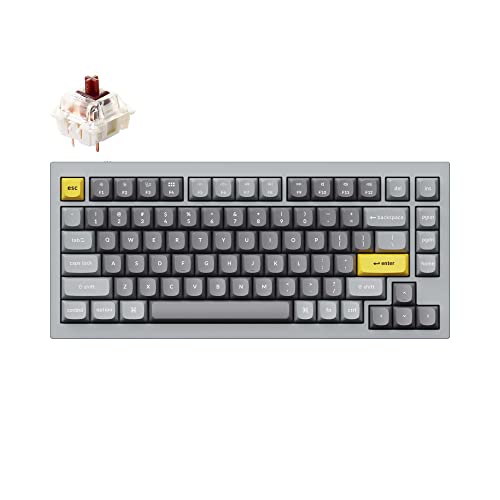 Keychron Q1 75%CAEg RGB zbgXbv\ L JX^ JjJ L[{[h QMK/VIA vO\ȃ}N Gateron G Pro uEXCb` _uKXPbg Mac Windows Linux (O