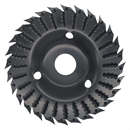 Lohofrnny Holzfräser Raspelscheibe Holz 125mm, Flex Scheibe Holzschnitzscheibe KettensägeScheibe Fräskopf für Winkelschleifer, Schleifscheiben zum Formen, SchleifenundSchneiden (Modell 1) Cover