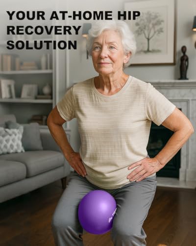 Image of Trideer Exercise Ball for Physical Therapy with Guide, 9 Inch Pilates Ball