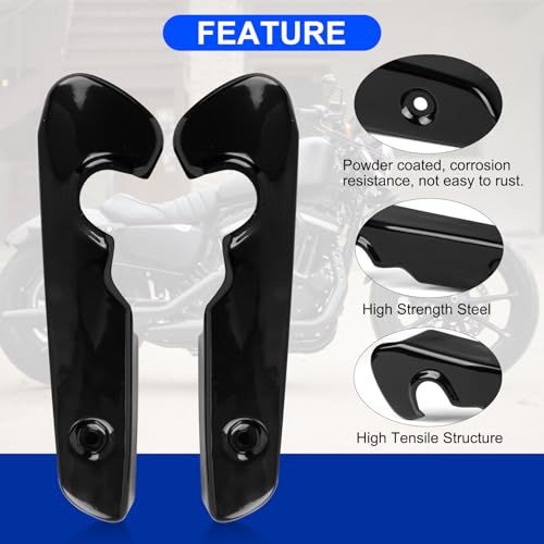 Support de garde-boue arrière noir brillant rigide pour XL 883 - 4