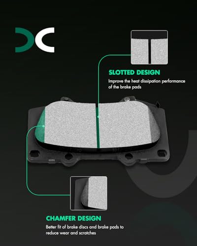 Image of SCITOO D976-7877 Disc Brake Pads Sets Ceramic Front Brake Pads w /Hardware
