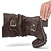 GLOBALWIN Women's Mid Calf Dress Boots Biker Motorcycle Riding Boots Women For Women Brown Size 9M