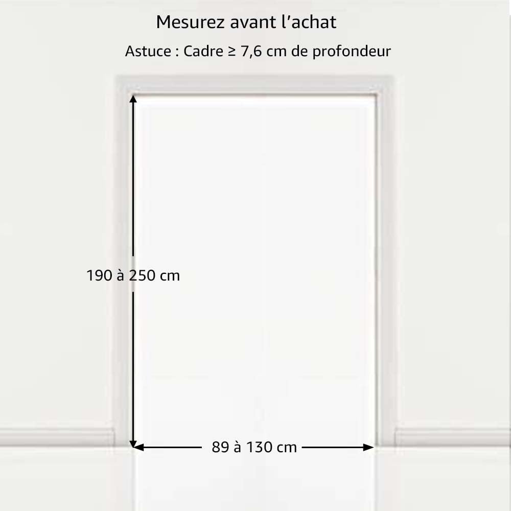 unipaws Barrière de sécurité pour Chat, Extra-Haute de 190 cm, barrière pour Animaux, avec Serrure, barreaux rapprochés, Montage sans perçage, Usage intérieur