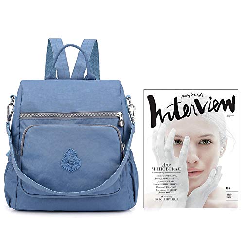 Image of MINTEGRA Women Shoulder Backpack Multi-Pocket Nylon Purse Large Capacity Waterproof Casual Daypack