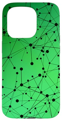 �O���[���J���[�̃l�b�g���[�N�ƃC���^�[�l�b�g�f�U�C���B �X�}�z�P�[�X iPhone 15 Pro �p