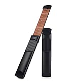 Nanagogo ZH-02 Pocket Guitar Practice Tool Portable Chord Trainer Guitar Finger Exercise & Chords Practice Tool 6 String 6 Fret Black.