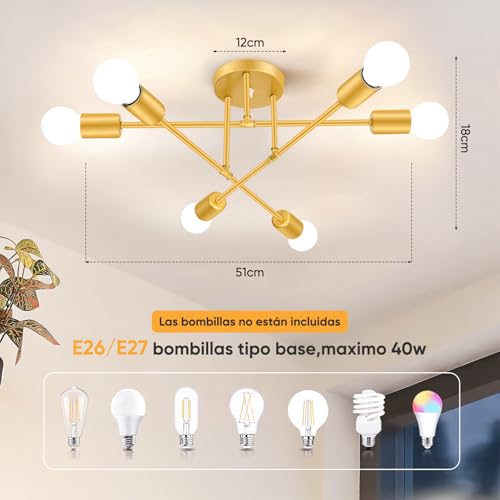 Catálogo de Lampara de techo los 10 mejores. 20 Imagen adicional
