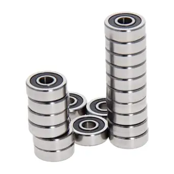 ZUBSHA 607-2RS Deep Groove Ball Bearing Double Sealed 180017, 7mm x 19mm x 6mm High Carbon Steel Z1 Bearings (20)