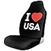 Produktbild Sobre-mesa Ich Liebe Usa Novel Fashion Sign Autositzbezüge Full Set von 1, Durable Universal Fit die meisten Auto, LKW, Geländewagen oder Van