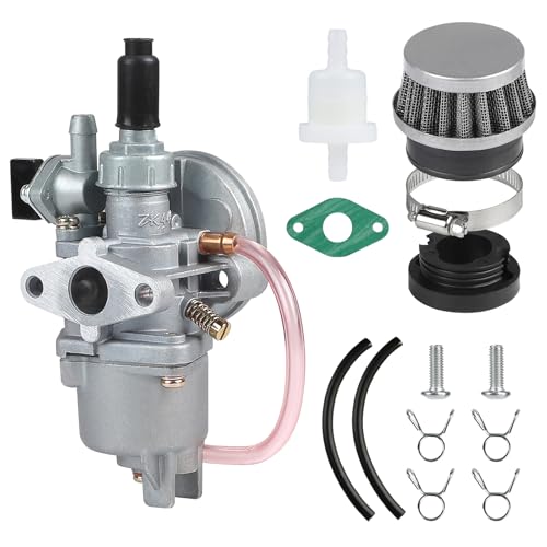 EFUTURETIME Carburador Moto 49cc 13mm con Filtro de Aire para 2 Tiempos 47cc-49cc Mini Motos Dirt Bike Motor Pequeño Mini Quads Motos para Niños