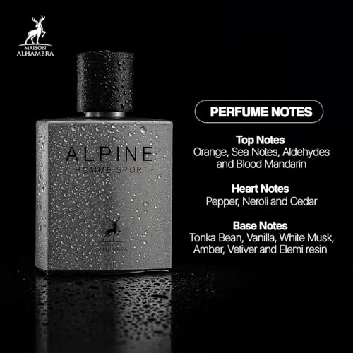 Image of Alpine Sport Men Long Lasting Liquid Eau De Parfum By MAISON ALHAMBRA, 100ml