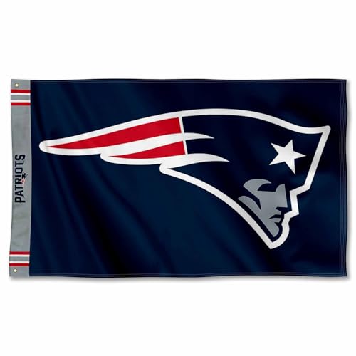 New England Patriots Printed Header 3x5 Foot Banner Flag