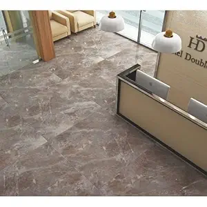 Dinbandhu Shop Peel & Stick Peel and Stick Floor Tiles | Tile Sticker | Glossy Laminated Waterproof PVC Vinyl | Oil Proof and Waterproof Wallpaper for Kitchen | Flooring Sheets for Floor (2 PCS)