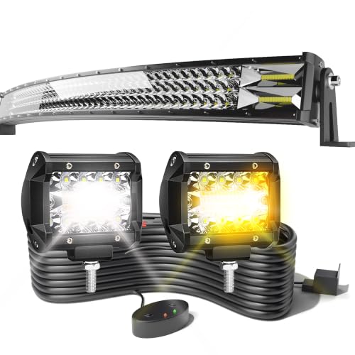 LED Light Bar TURBO SII 50 Inch 684W Curved Triple...