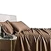 Royal Hotel Bedding 100% Natural Viscose Made from Bamboo Pillowcases, Soft Cooling Pillow Cases, Breathable Hotel Pillowcase, 2 Piece Set - King Size 20x40 Inches - Taupe
