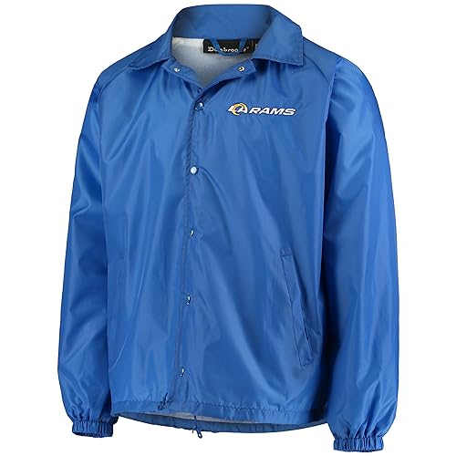Image of Men's Royal Buffalo Bills Coaches Classic Raglan Full-Snap Windbreaker Jacket